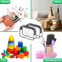 Reginary clear bags for jewelry and cosmetics storage.