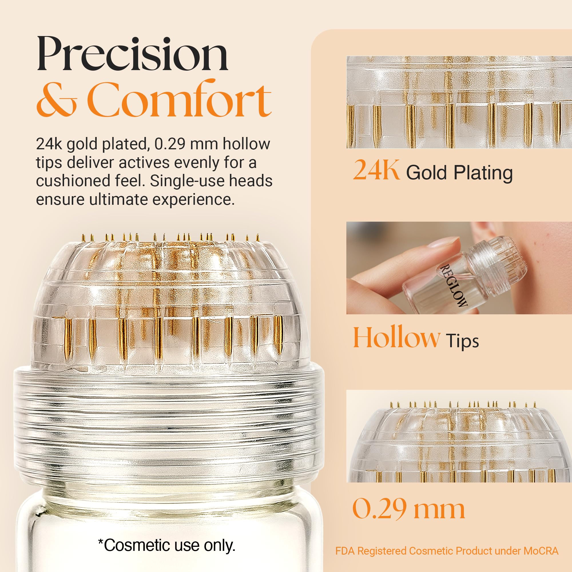 ReGlow derm-approved formula emphasizing safety and clinical-grade quality.
