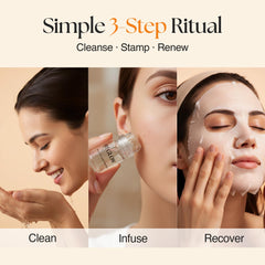 ReGlow peptide-complex serum supports a plumper look when used with microneedling.
