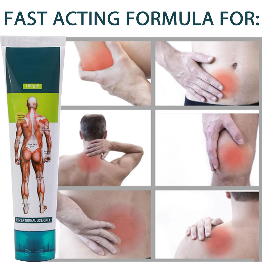 Hands applying Regpem cream in a massage motion