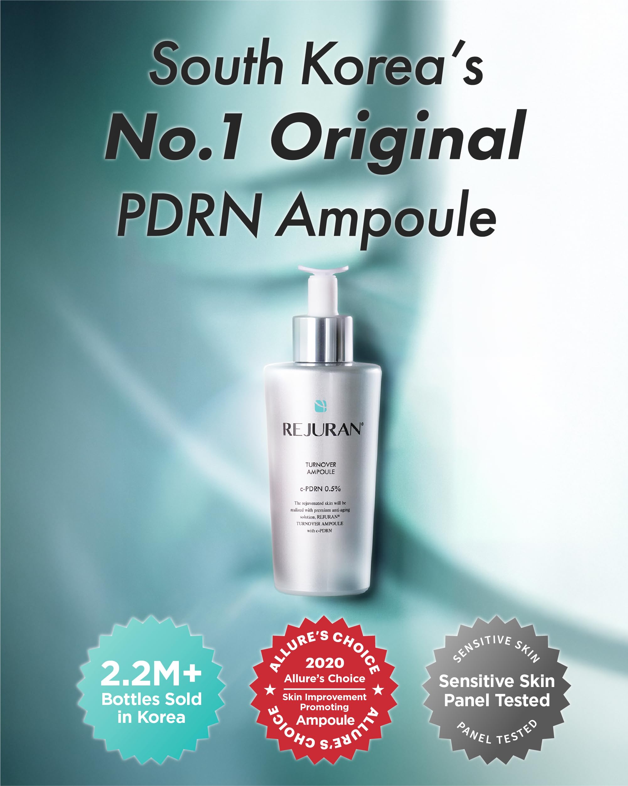 REJURAN Turnover Ampoule droplet dispense highlights controlled application