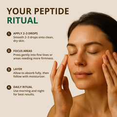 Swirl of serum on skin demonstrating lightweight, silky feel.