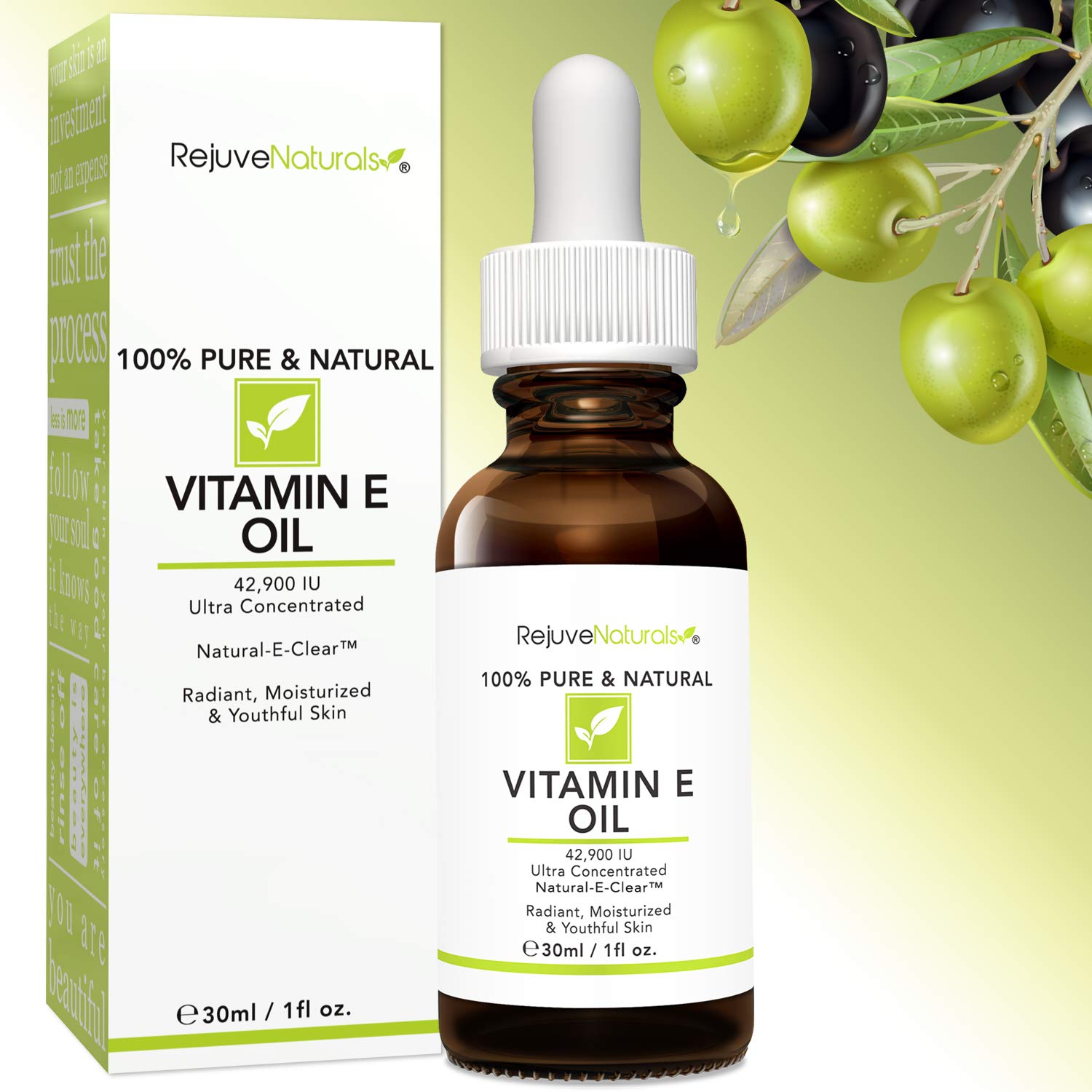 RejuveNaturals Vitamin E Oil patch test on dry patches.