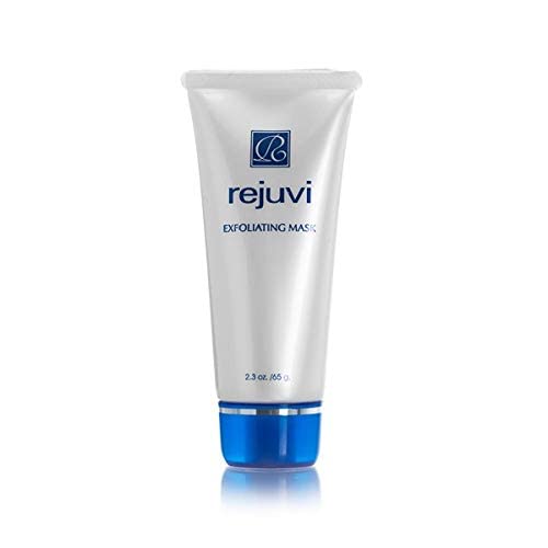 Rejuvi Exfoliating Mask application showing smooth, radiant skin after use.