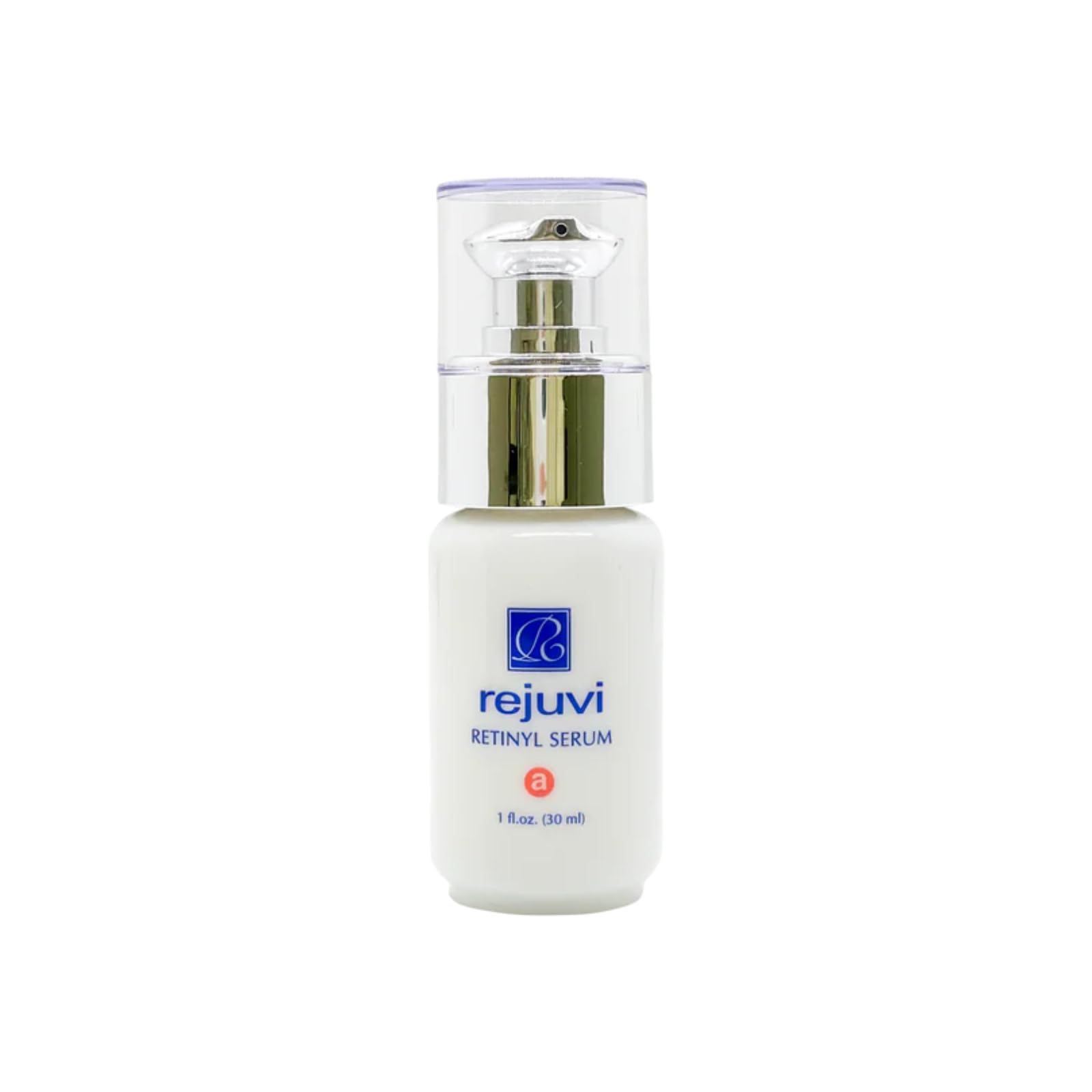 Rejuvi Retinyl Serum bottle close-up for a premium nighttime skincare ritual.