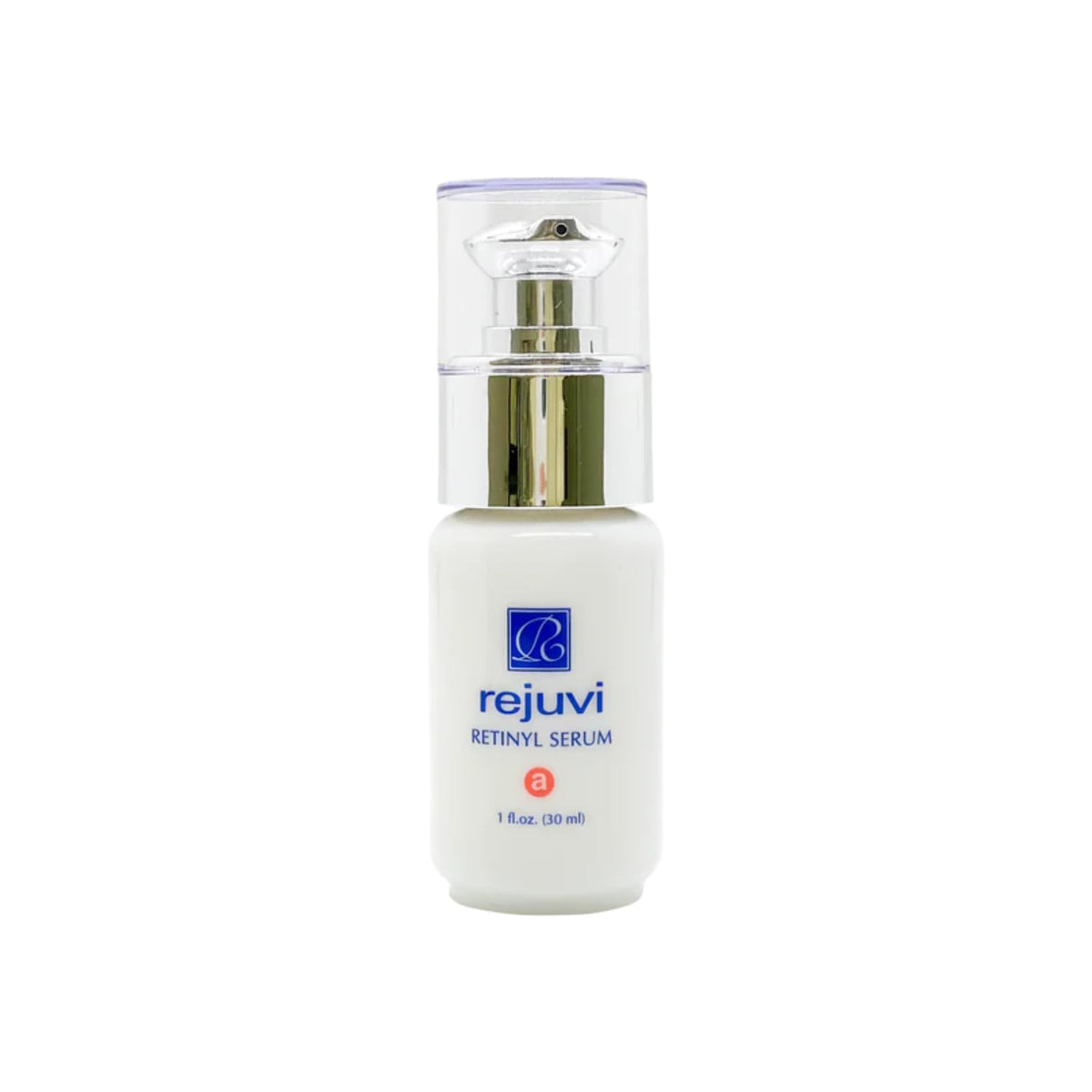 Rejuvi Retinyl Serum bottle close-up for a premium nighttime skincare ritual.