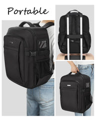 Relavel backpack exterior pockets enable quick access to small items.