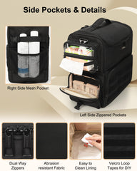Bottom four clear bags in Relavel case for cosmetics and tools