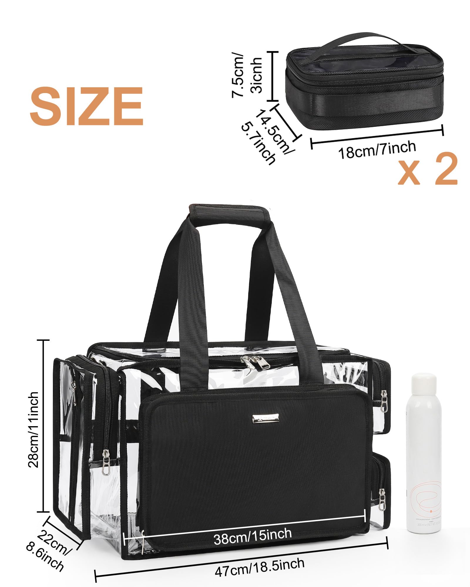 Relavel pro MUA kit with adjustable dividers for customized storage.