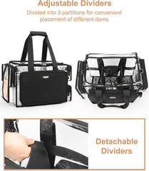 Relavel wide-opening design enables fast item retrieval during sessions.