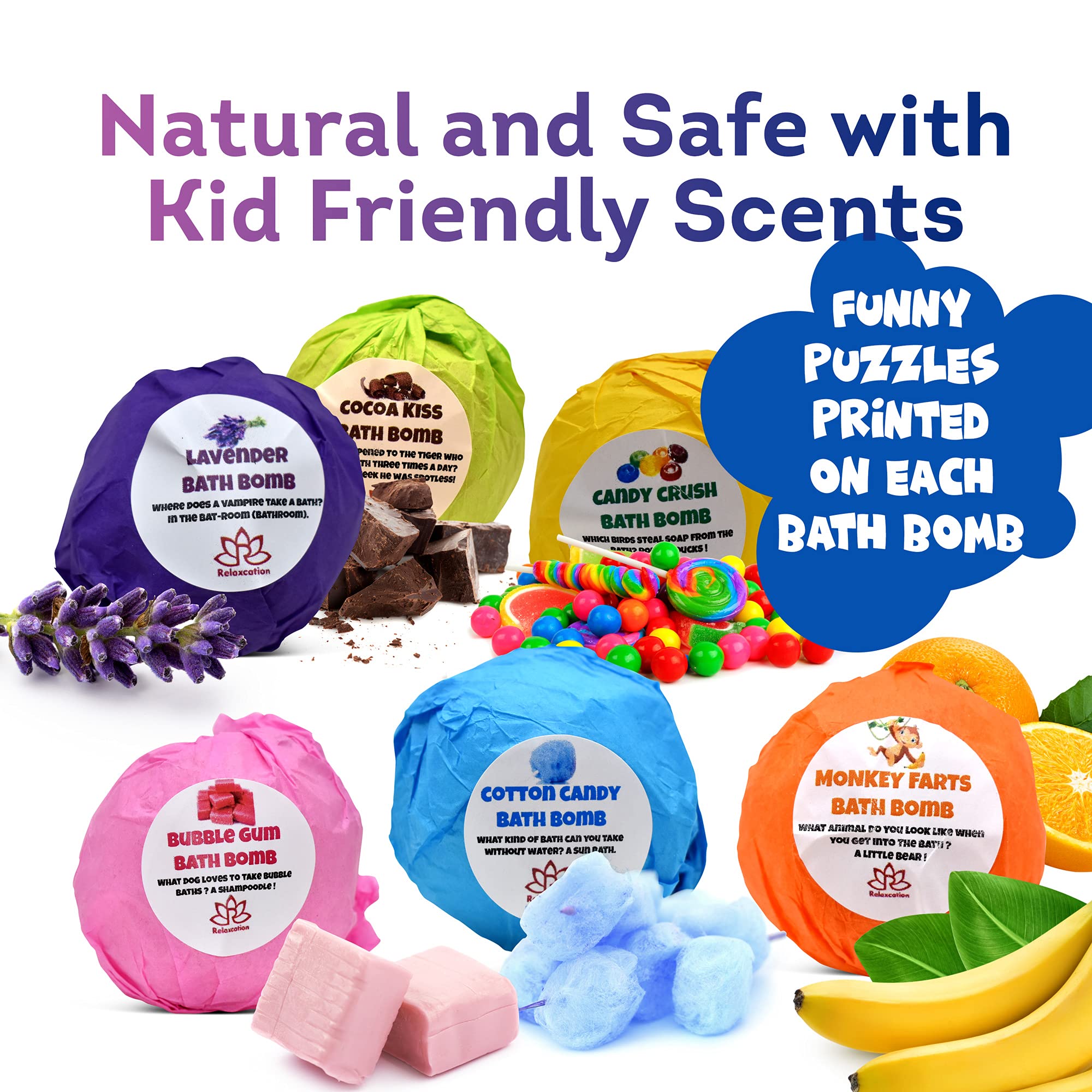 Relaxcation jellyfish toy-inside bath bomb shows learning toy during bath.