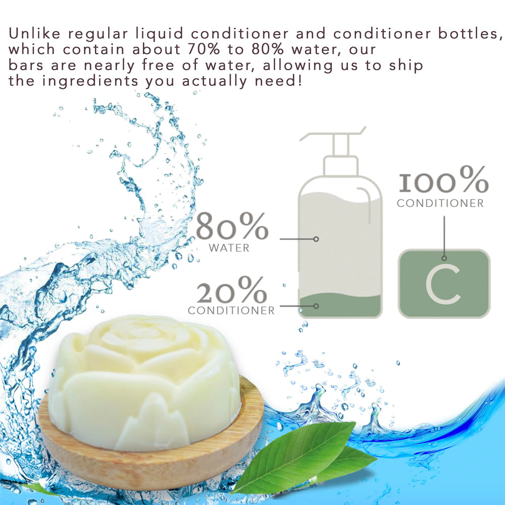 Relaxcation conditioner bar enhances shine and controls frizz