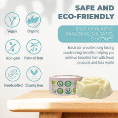 Relaxcation eco-friendly travel conditioner bar fits compactly in luggage
