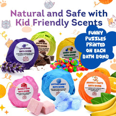 Relaxcation bath bomb reveals a hidden toy as it dissolves
