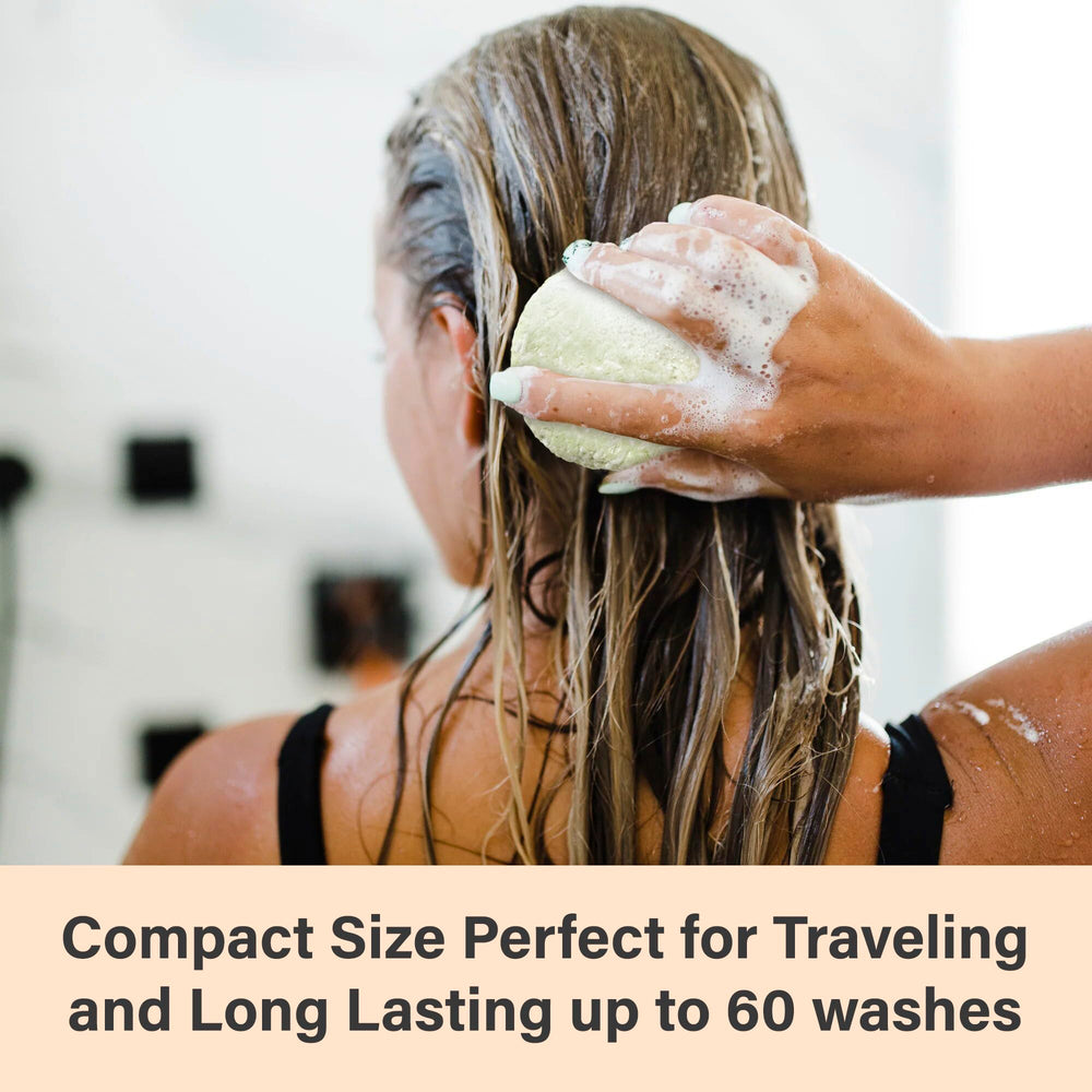 Relaxcation rosemary aloe shampoo bar peppermint oil drop emphasizes cooling sensation