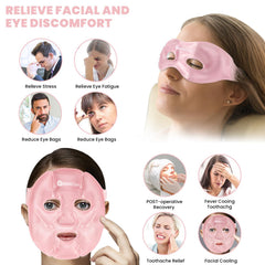 RelaxCoo mask with elastic wrap seals contours for full-face coverage