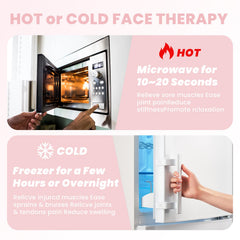 RelaxCoo mask supporting hands-free wear for migraine and tension relief