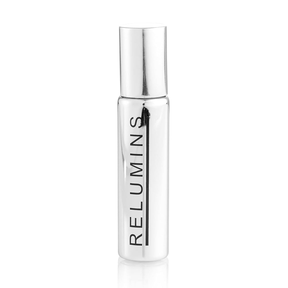 Relumins Advance White On-the-Go Serum bottle close-up, highlighting hydrating formula for radiant skin.