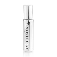 Relumins Advance White On-the-Go Serum bottle close-up, highlighting hydrating formula for radiant skin.