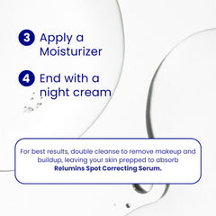Relumins Advance White On-the-Go Serum packaging details, compact design for travel use.