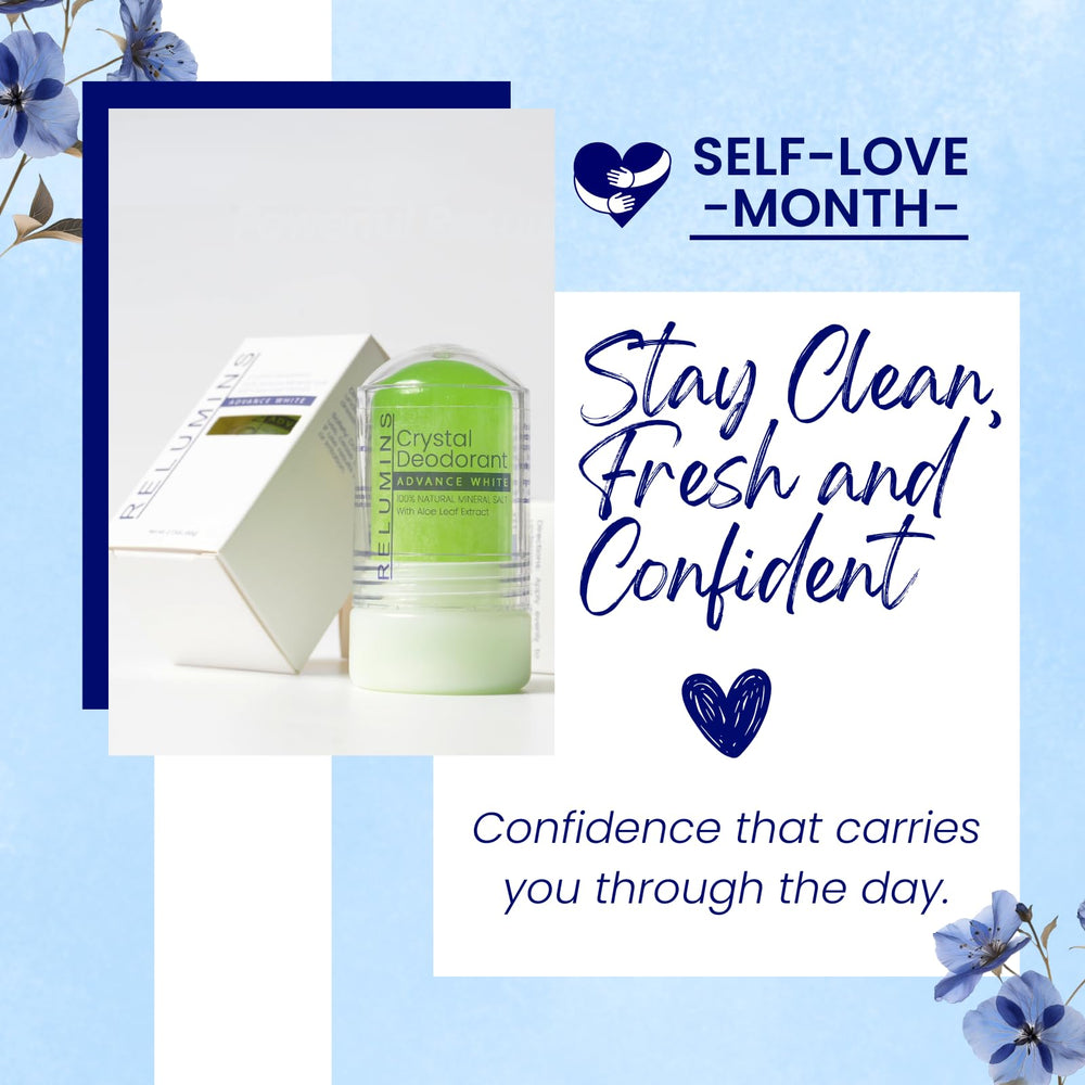 Relumins Aloe Vera Crystal Deodorant roll-on in action for smooth glide