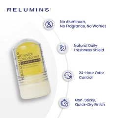 Relumins Cucurmin Crystal aluminum-free formula for sensitive underarms