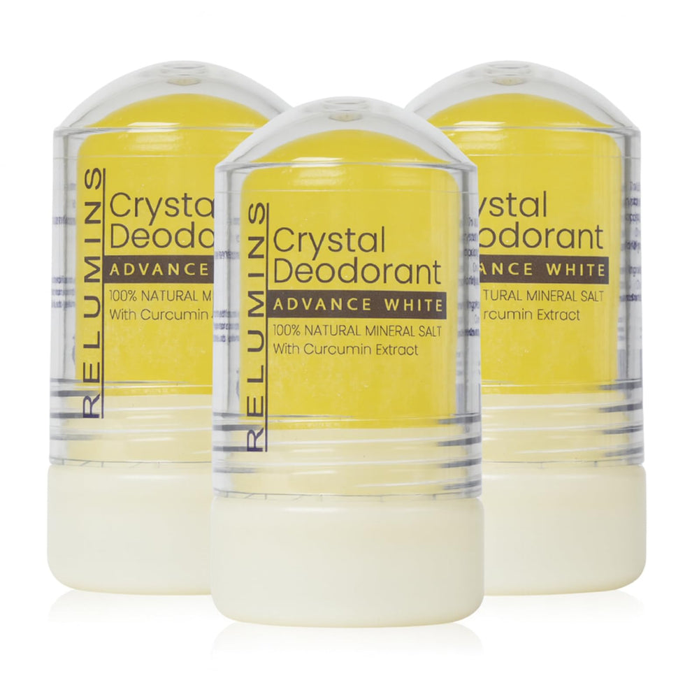 Relumins Cucurmin Crystal roll-on application for fresh underarms all day