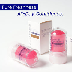 Relumins Mangosteen Crystal Deodorant quick-dry texture supports all-day wear.