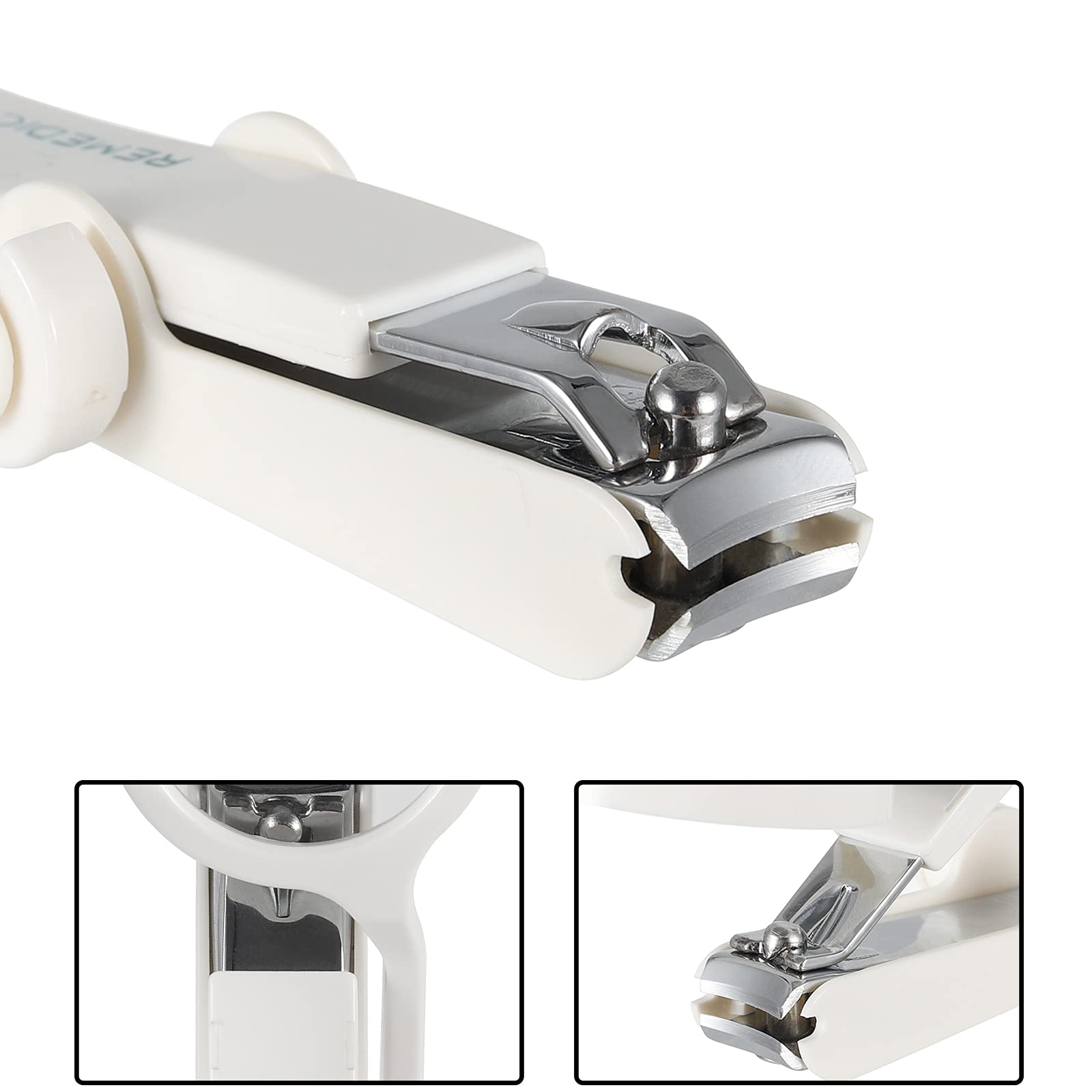 Remedic extra-large clipper designed for the elderly with an easy-to-see adjustable magnifier.