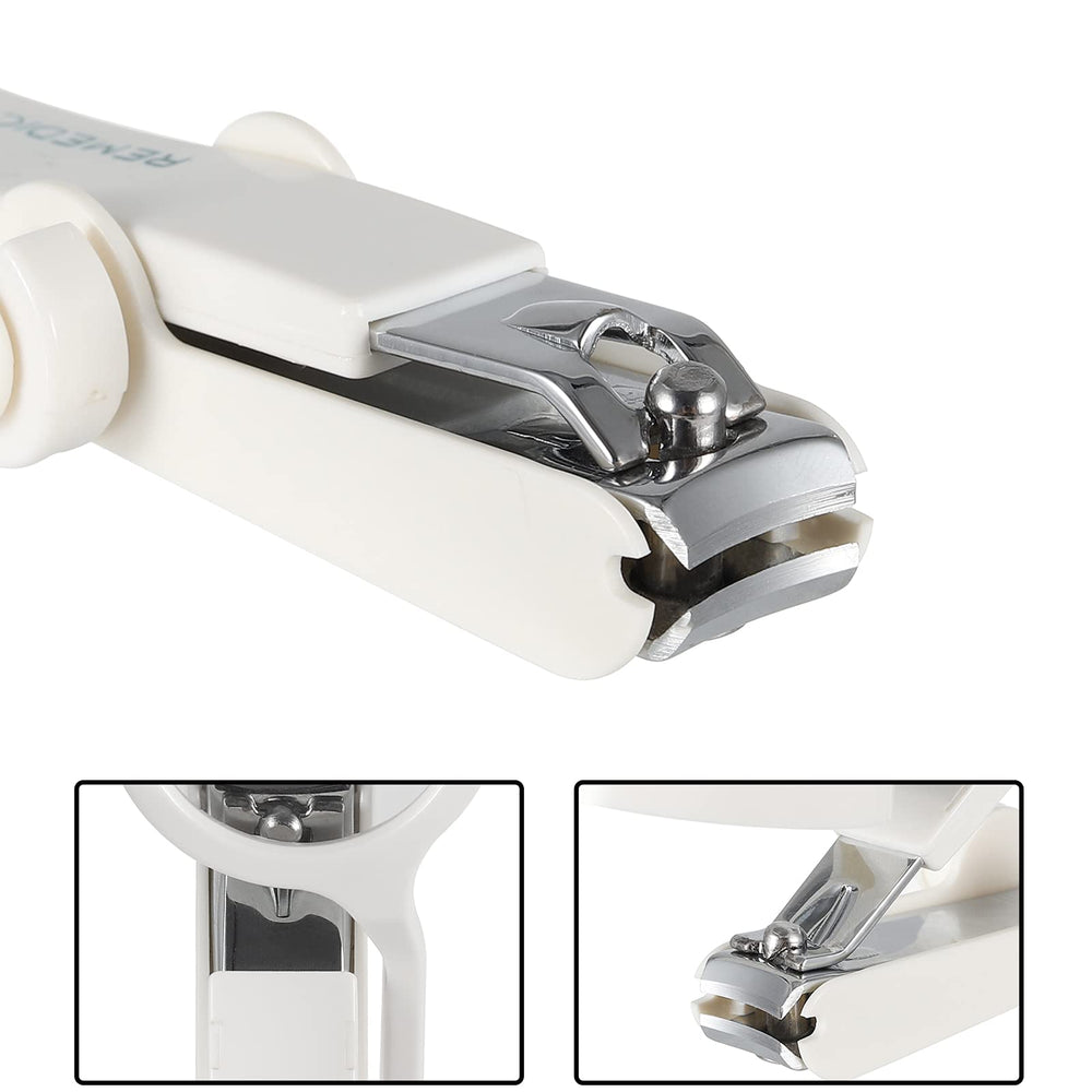 Remedic extra-large clipper designed for the elderly with an easy-to-see adjustable magnifier.