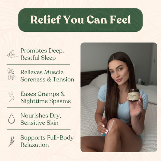 Remedy Mama magnesium cream with lavender promotes bedtime relaxation