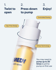 Remedy Science kojic acid glow on skin surface