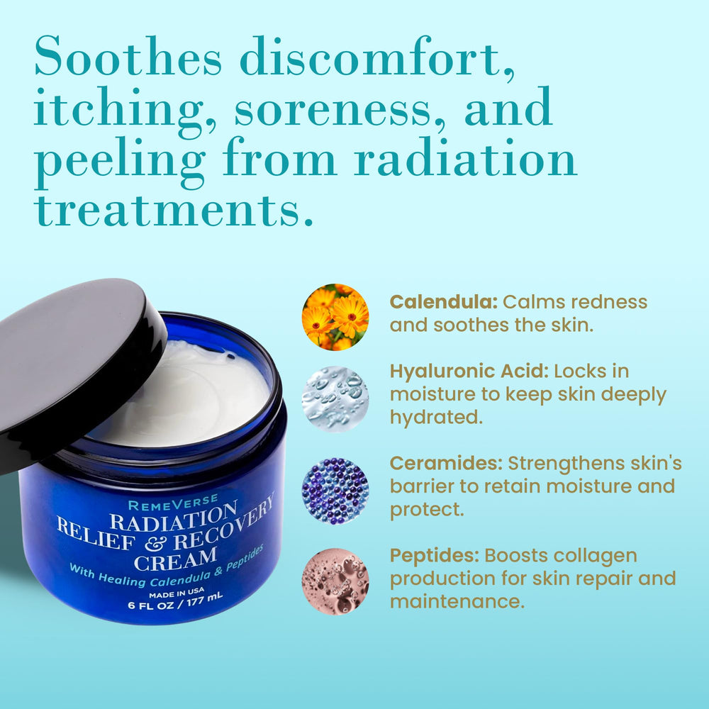 Close-up of peptides in RemeVerse Radiation Cream supporting skin resilience