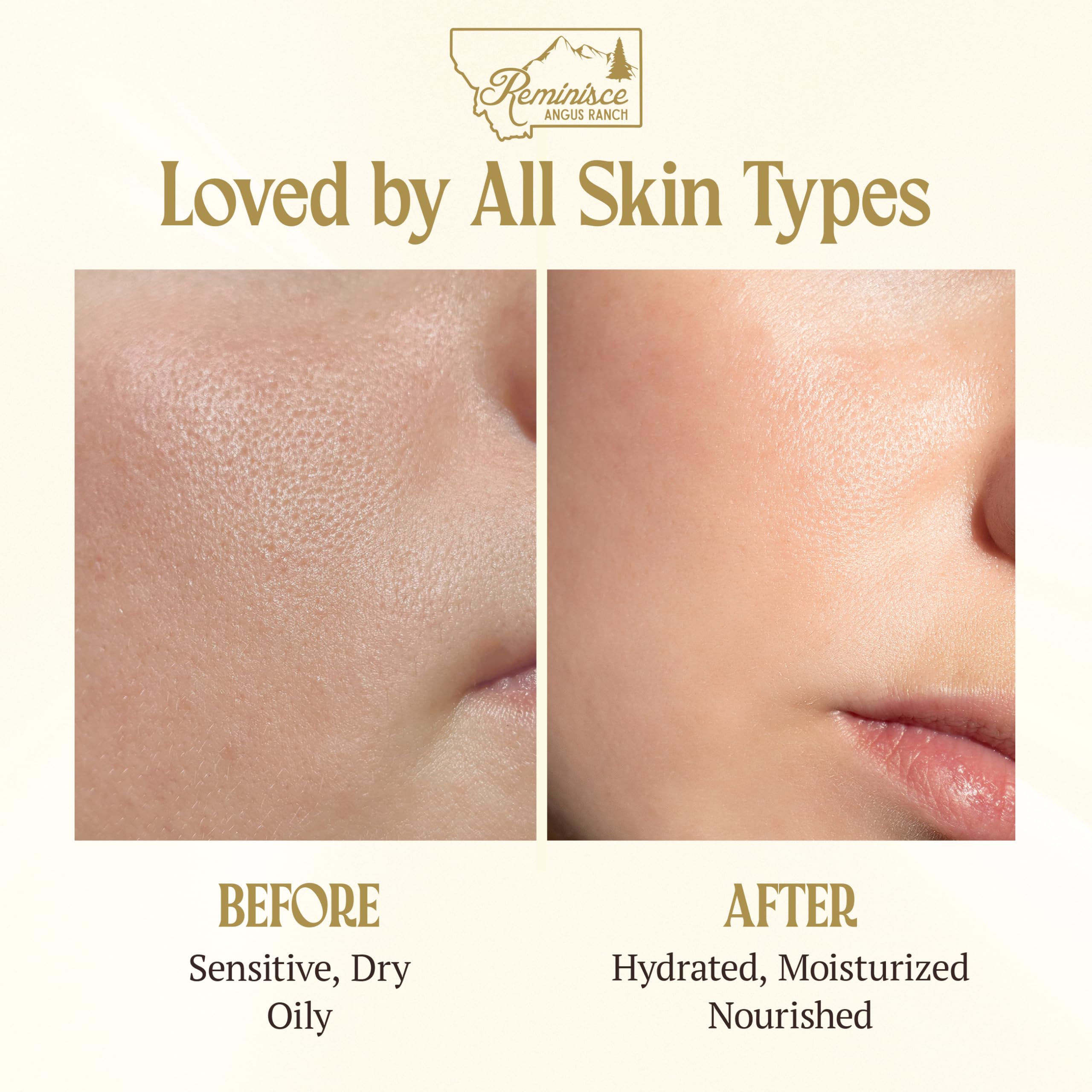 Beef tallow and honey in the balm provide natural nourishment.