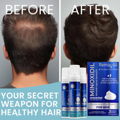 Remixidil easy-to-use applicator provides mess-free application.