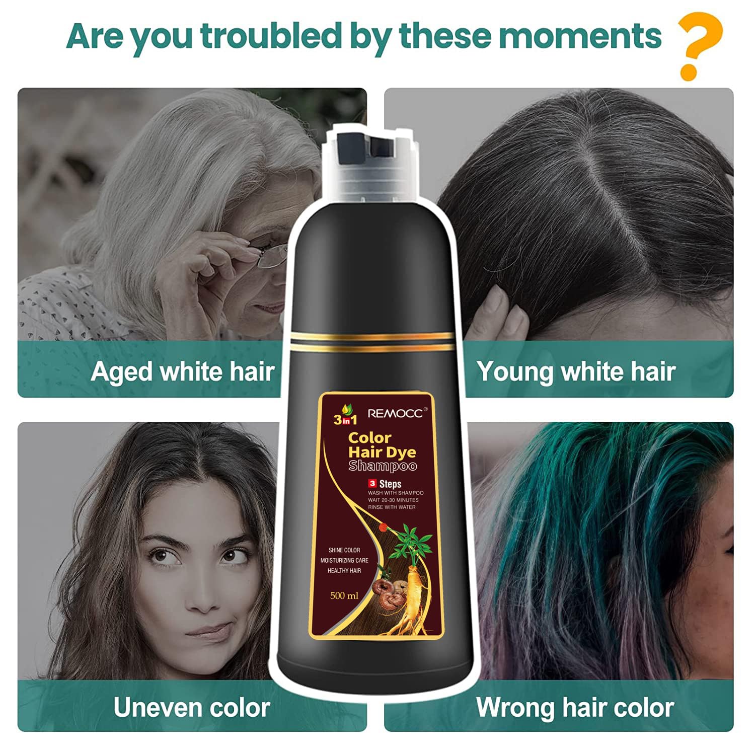 Remocc long-lasting color and salon-like shine after use.
