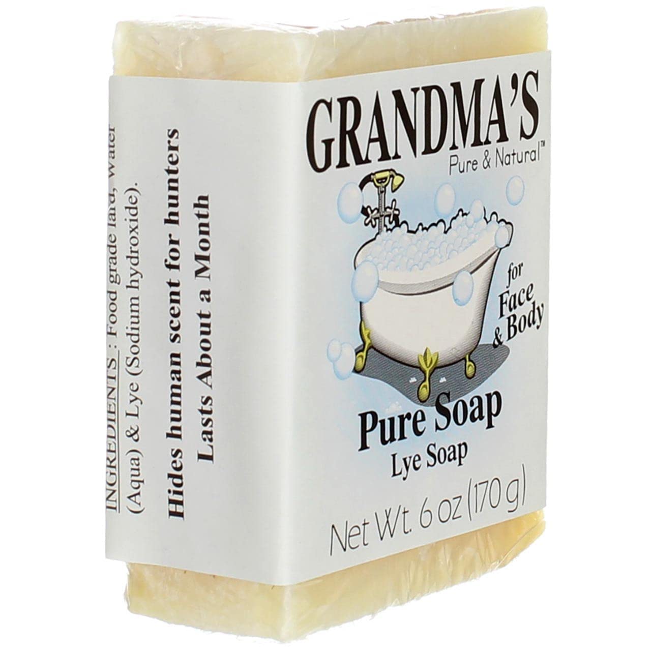 Remwood Grandma's Lye Soap four-bar set; long-lasting natural cleansing for daily use.