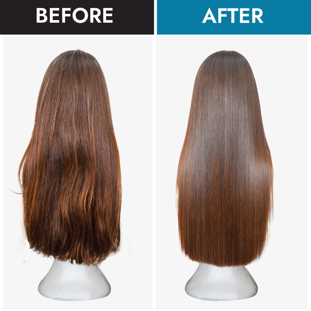 Rene of Paris conditioner bottle helps extend wig lifespan.