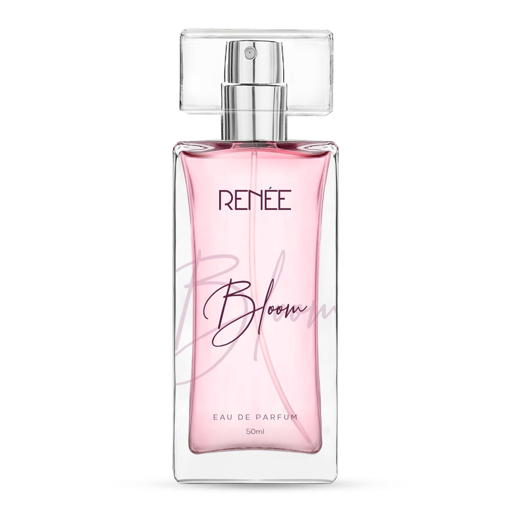 Renee Bloom bottle closeup shows premium cap and refined fragrance.