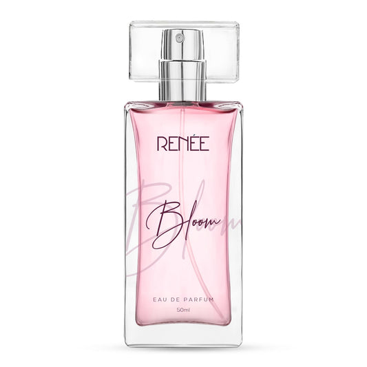 Renee Bloom bottle closeup shows premium cap and refined fragrance.