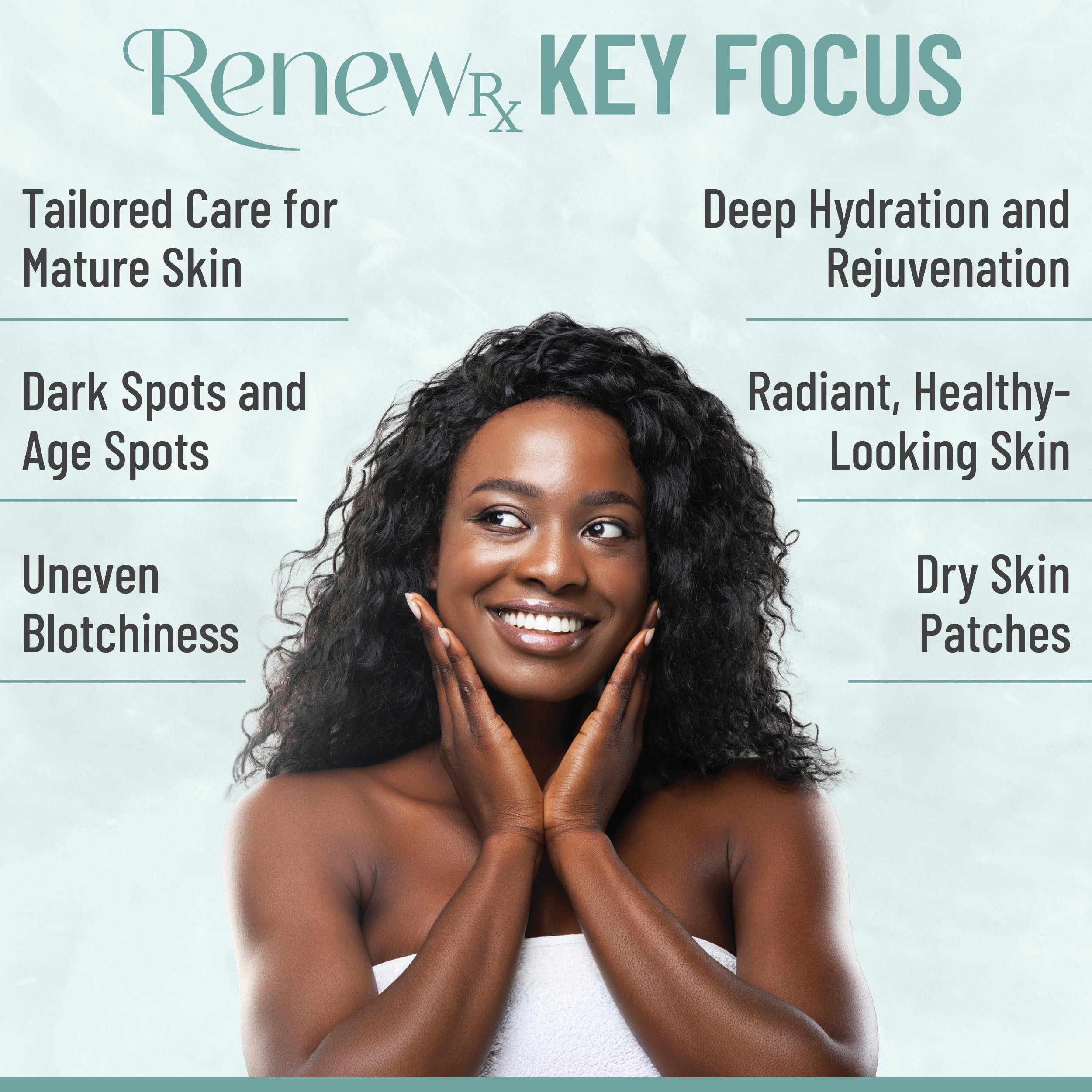 RENEW RX Therapy moment in bath suggests simple daily self-care routine