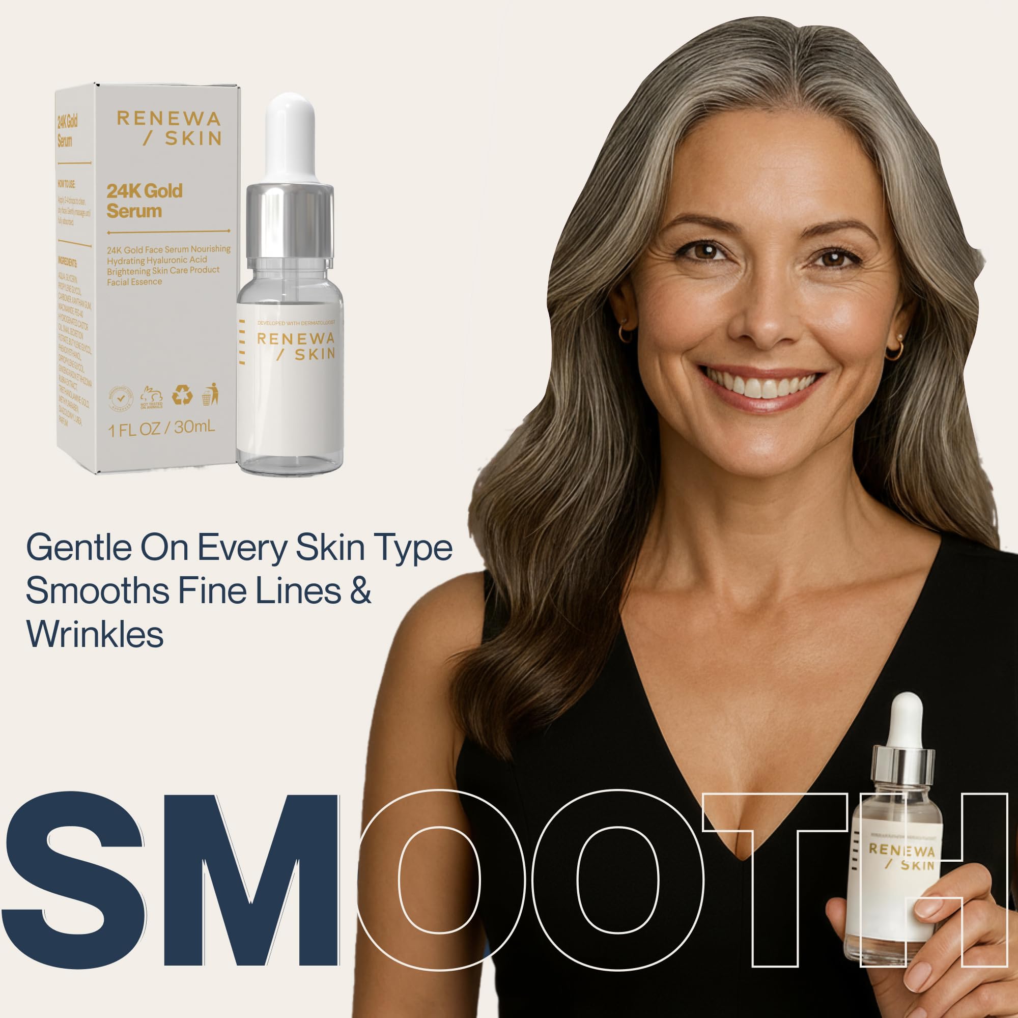 Renewa Skin bottle on vanity complements simple skincare routines