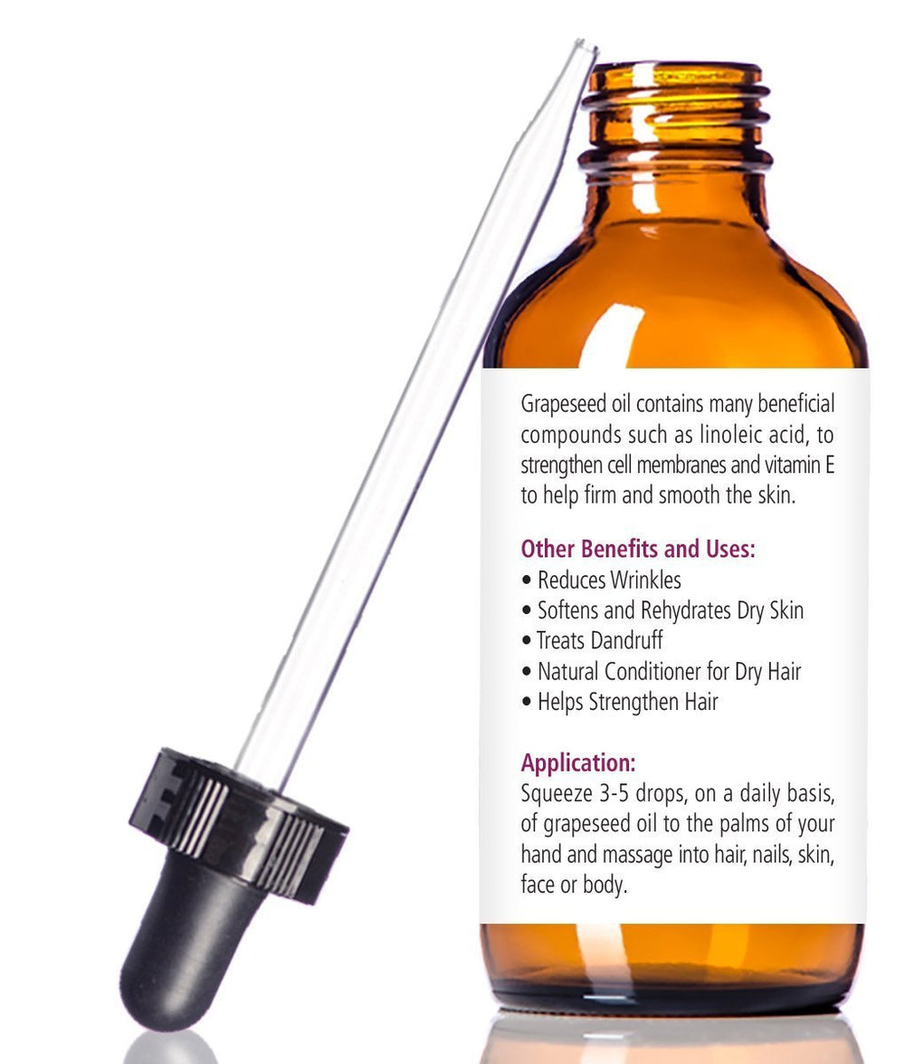 Renewalize Grapeseed Oil being poured for quick, non-greasy moisturization.