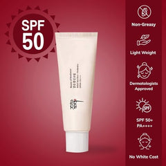 Renforcer Relief Sun label close-up highlighting SPF 50+ PA++++