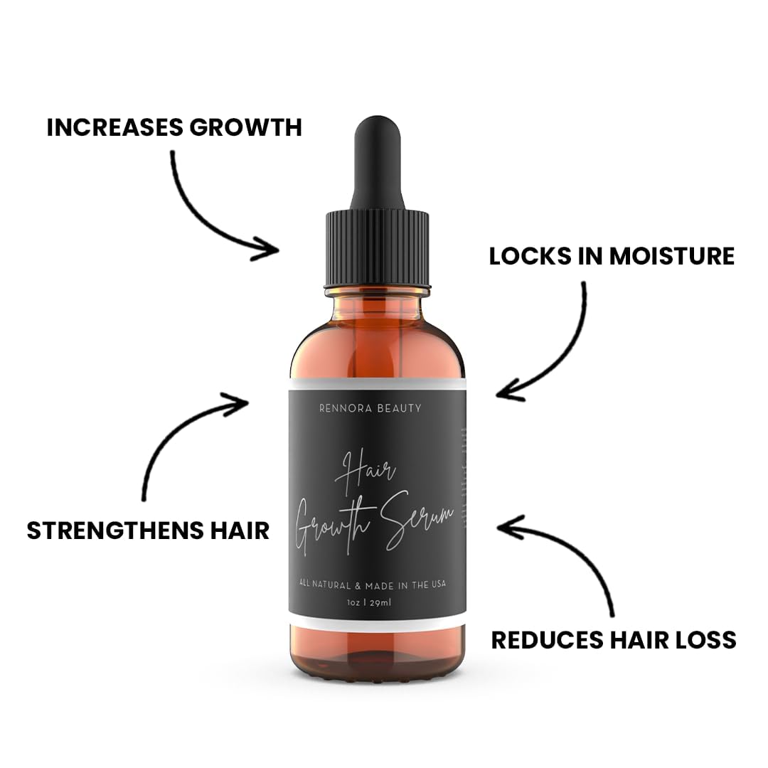 Rennora Hair Growth Serum applying on scalp shows easy, gentle massage routine.
