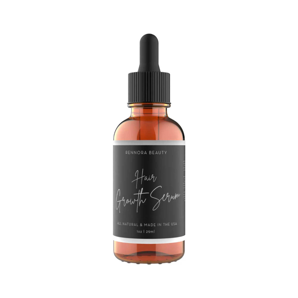Rennora Hair Growth Serum bottle pour for easy daily scalp treatment.