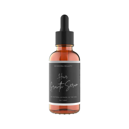Rennora Hair Growth Serum bottle pour for easy daily scalp treatment.