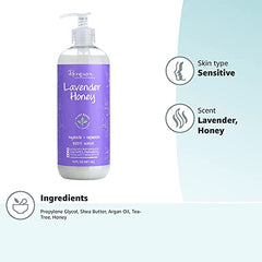 RENPURE bottle used during shower for a relaxing, skin-friendly routine.