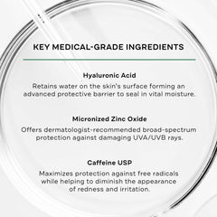 Replenix Antioxidant Hydrating Sunscreen swirl-application demonstrates sheer texture