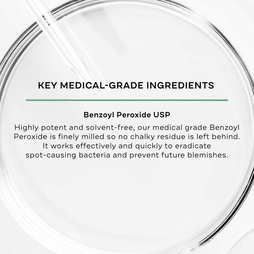 Replenix blemish clarity gel highlighting smoother texture.